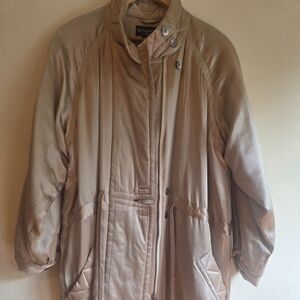 Women's Vintage Gold Silk J. Peterman Bomber Jacket